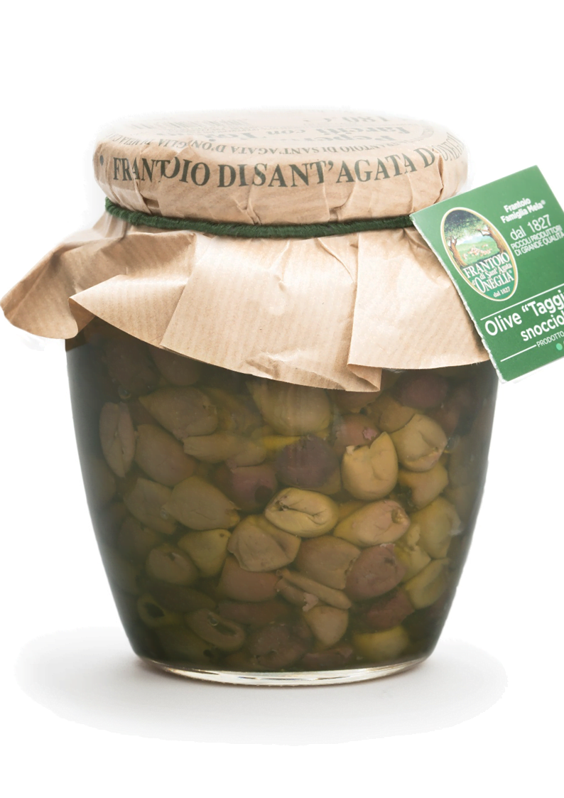 Olive Taggiasca v ekstra deviškem oljčnem olju